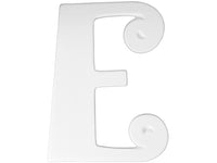 6 in Curly Letter E