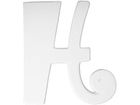 6 in Curly Letter H
