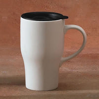 Travel Mug w/ Handle (w/ black plastic lid)