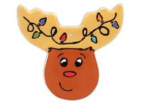 Fundraiser Reindeer Head Ornament - LINED