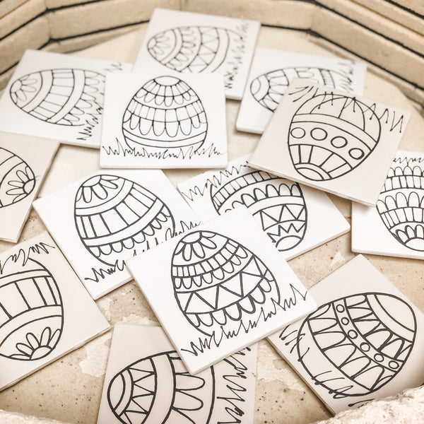 Easter Coloring Book Tile