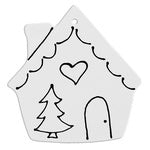 Gingerbread House Ornament-Lined