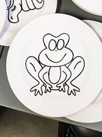 Coloring Book Salad Plate