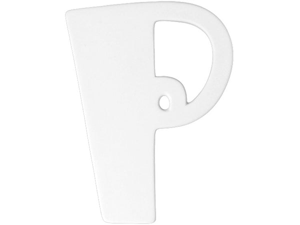 6 in Curly Letter P