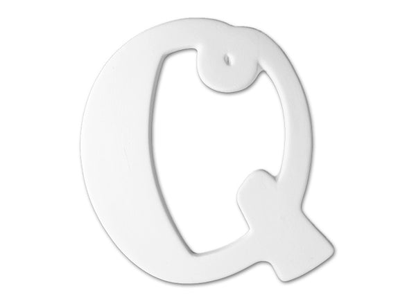 6 in Curly Letter Q