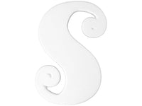 6 in Curly Letter S