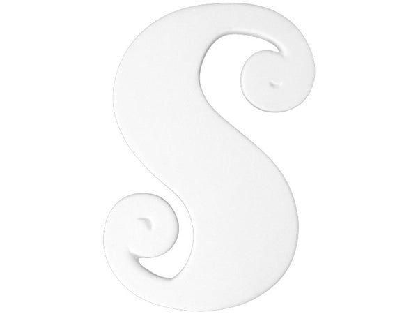 6 in Curly Letter S