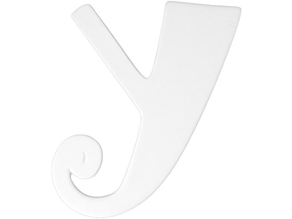 6 in Curly Letter Y